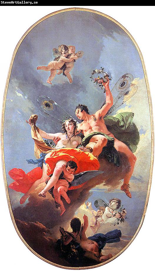 Giovanni Battista Tiepolo The Triumph of Zephyr and Flora